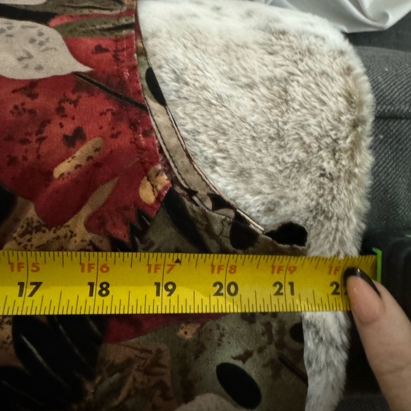 90’s Floral Fall Leaves Button Up Vest Grannycore Teachercore Preppy VTG Friends - Picture 9 of 11